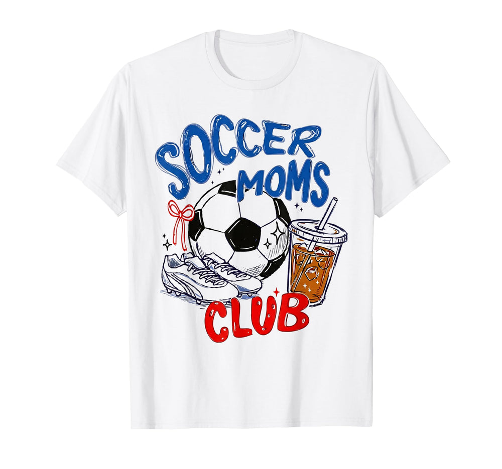 Funny Soccer Mom Club T-Shirt - Minimalist Print for Adults