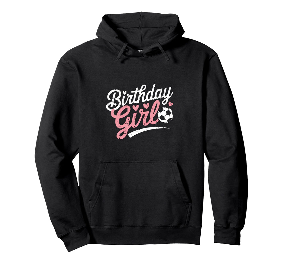 Birthday Soccer Hearts Fun Celebration Hoodie - Unique Graphic Men Women