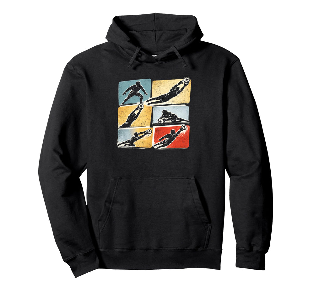 Soccer Goalie Making Saves Hoodie - Casual Everyday Wear for Adults