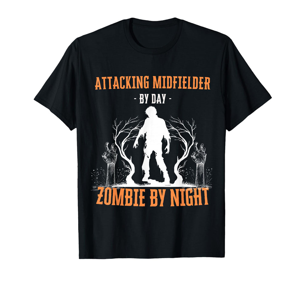Attacking Midfielder Day Zombie T-Shirt - Aesthetic Graphic Men Women