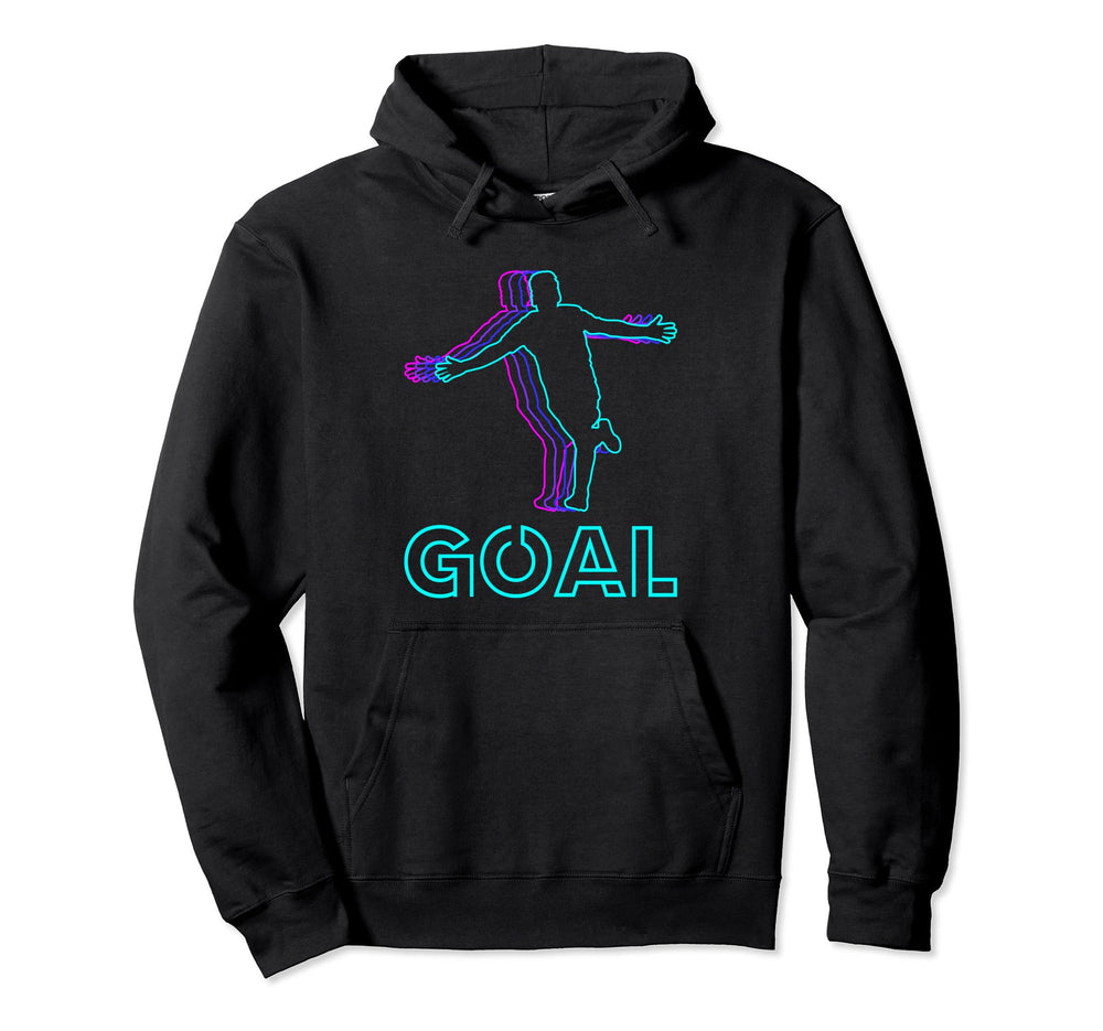 Soccer Goal Celebration Hoodie - Graphic Print for Adults