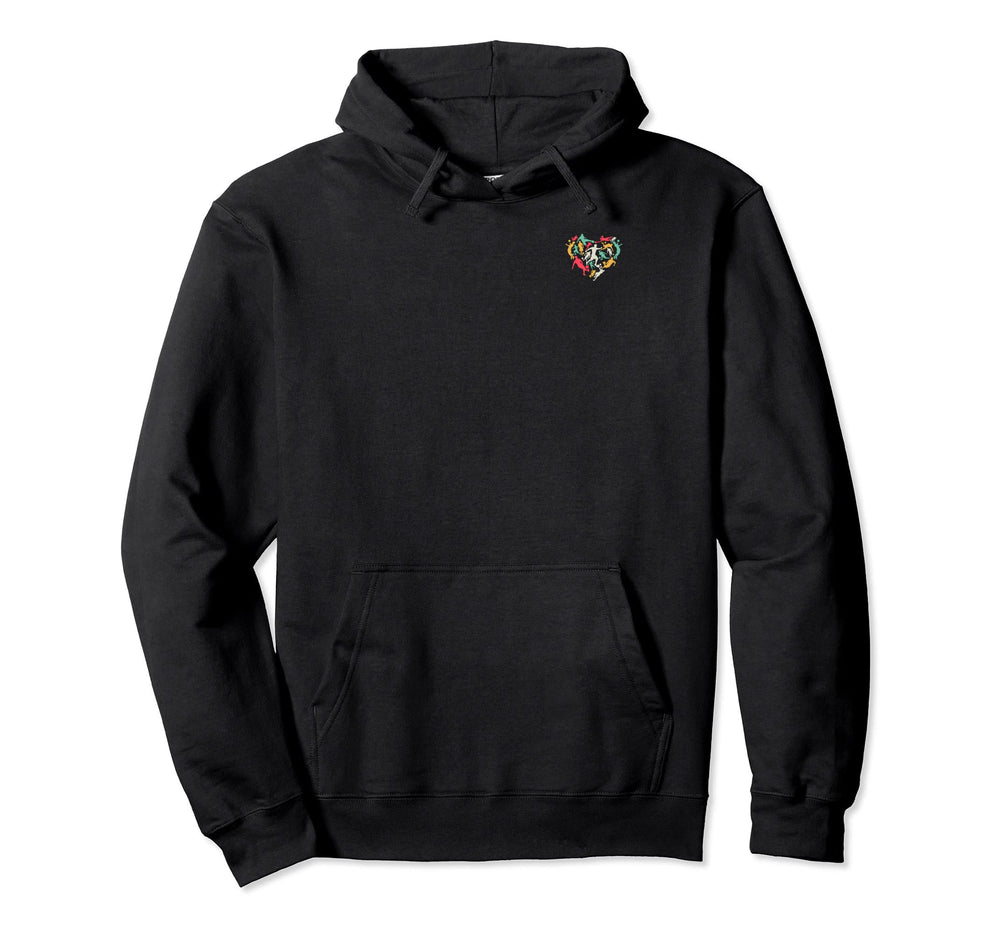 Soccer Player Heart Soccer Heart Soccer Hoodie - Trendy Graphic Unisex