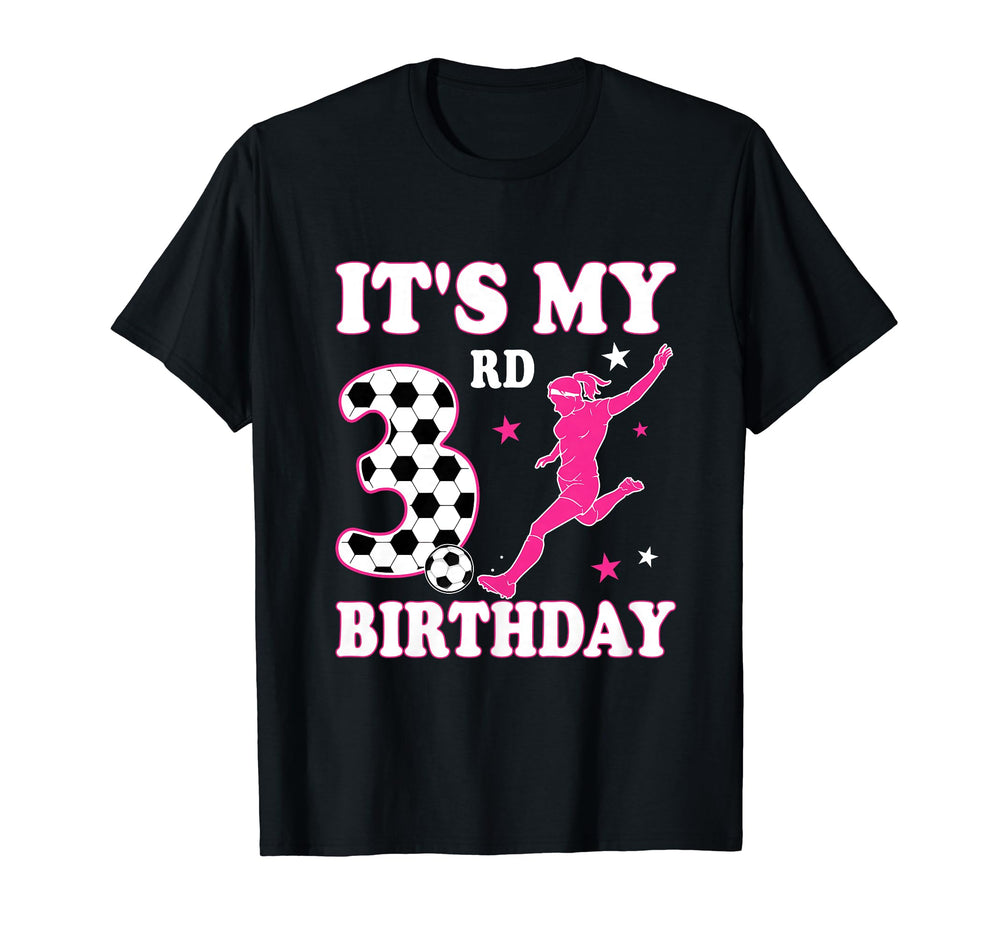3Rd Birthday Soccer Themed 3 Year Old T-Shirt - Unique Graphic for Adults