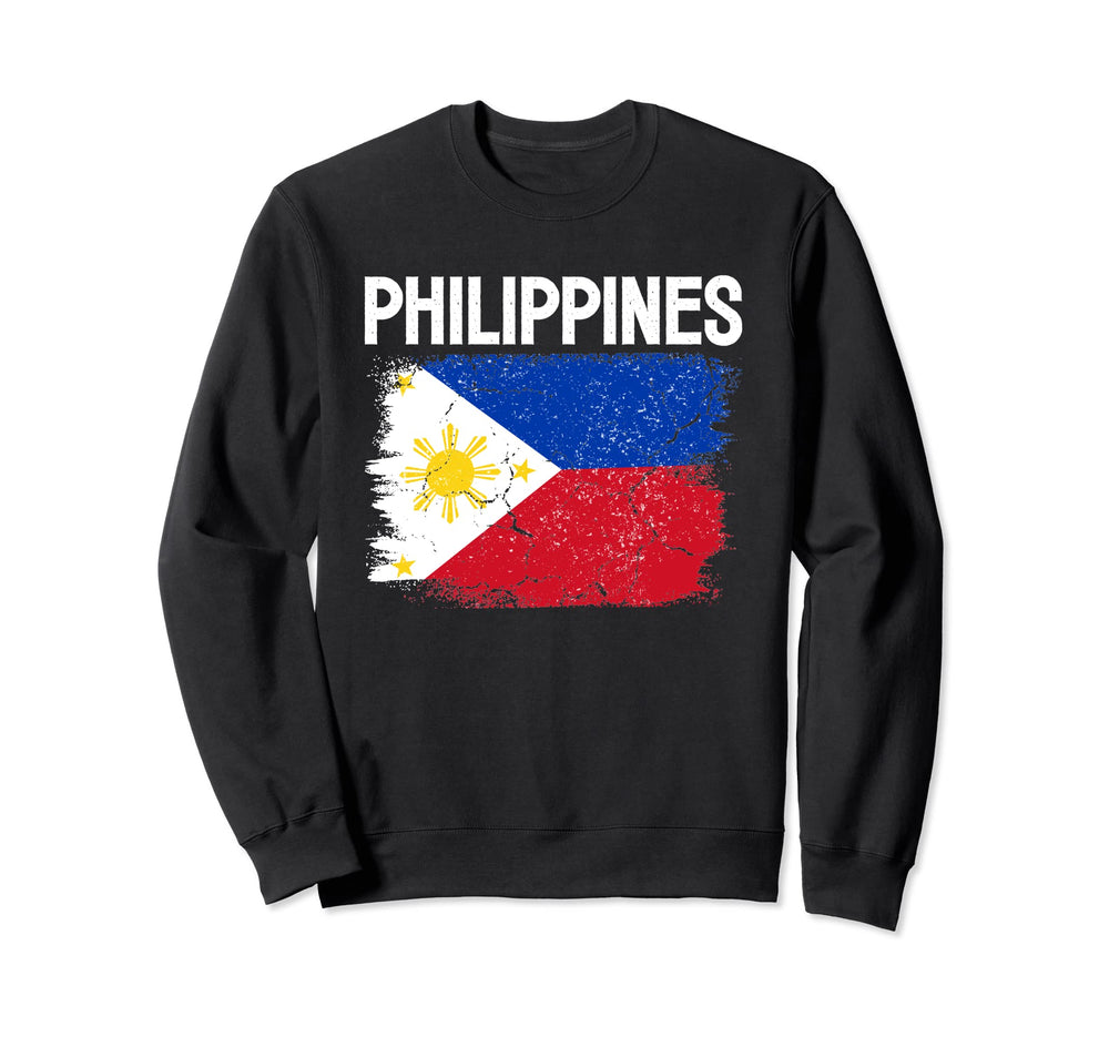 Philippines Flag Football Soccer Team Sweatshirt - Custom Art Print Unisex