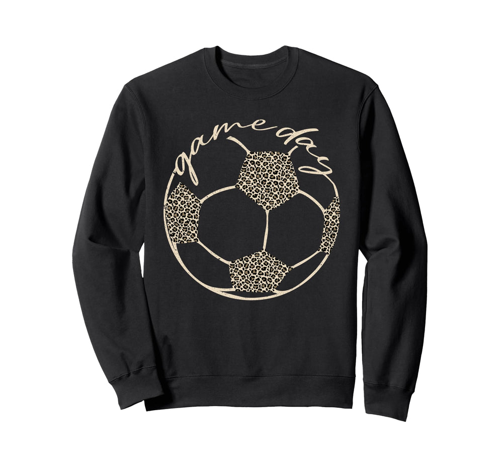 Soccer Game Day Leopard Cheetah Sweatshirt - Minimalist Print Men Women