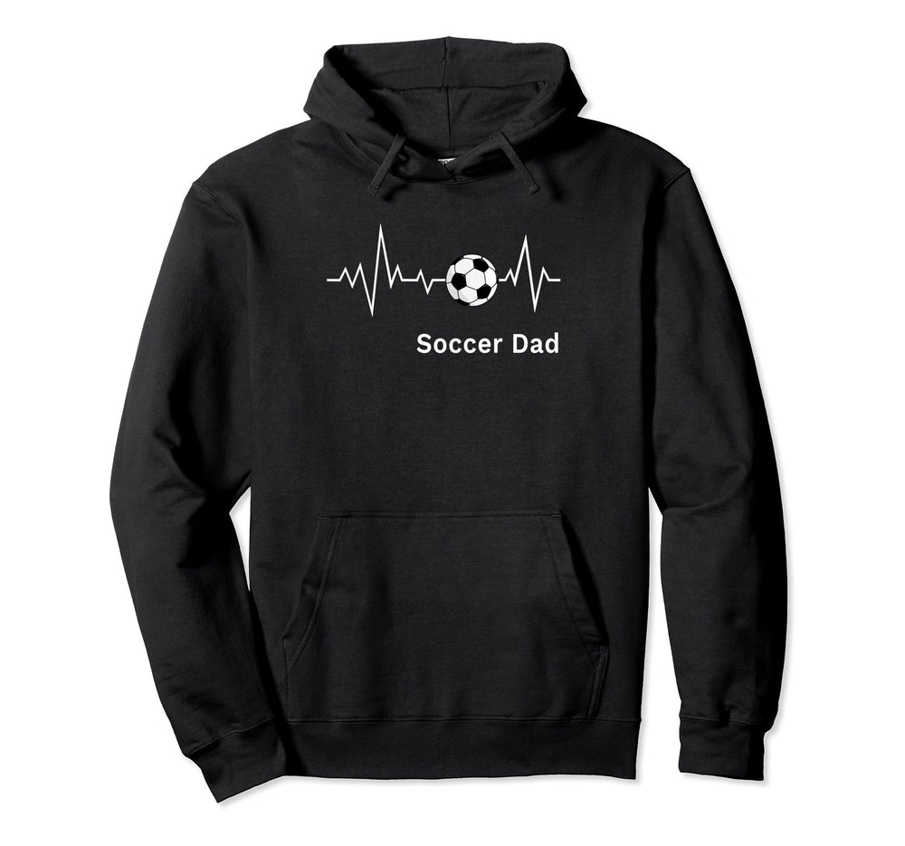 Soccer Dad Soccer Dad Heartbeat Hoodie - Unique Graphic Unisex