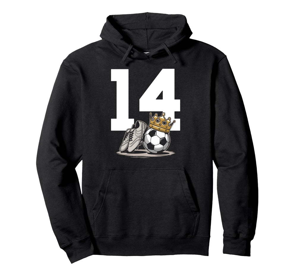 14 Soccer Birthday Gift Soccer Fan Hoodie - Novelty Apparel for Adults