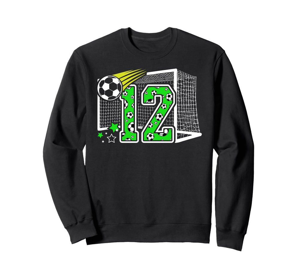12Th Birthday Soccer 12 Year Old Sweatshirt - Aesthetic Graphic Men Women