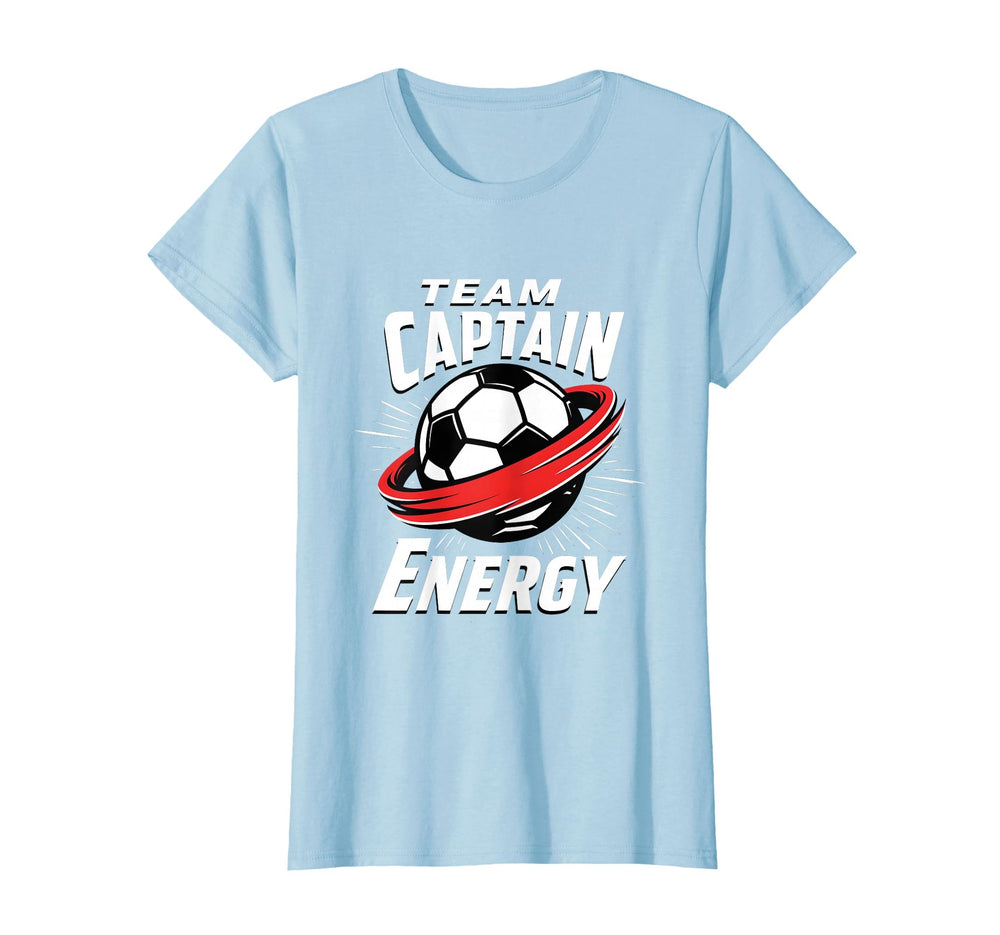 Team Captain Energy Soccer T-Shirt - Unique Graphic Men Women