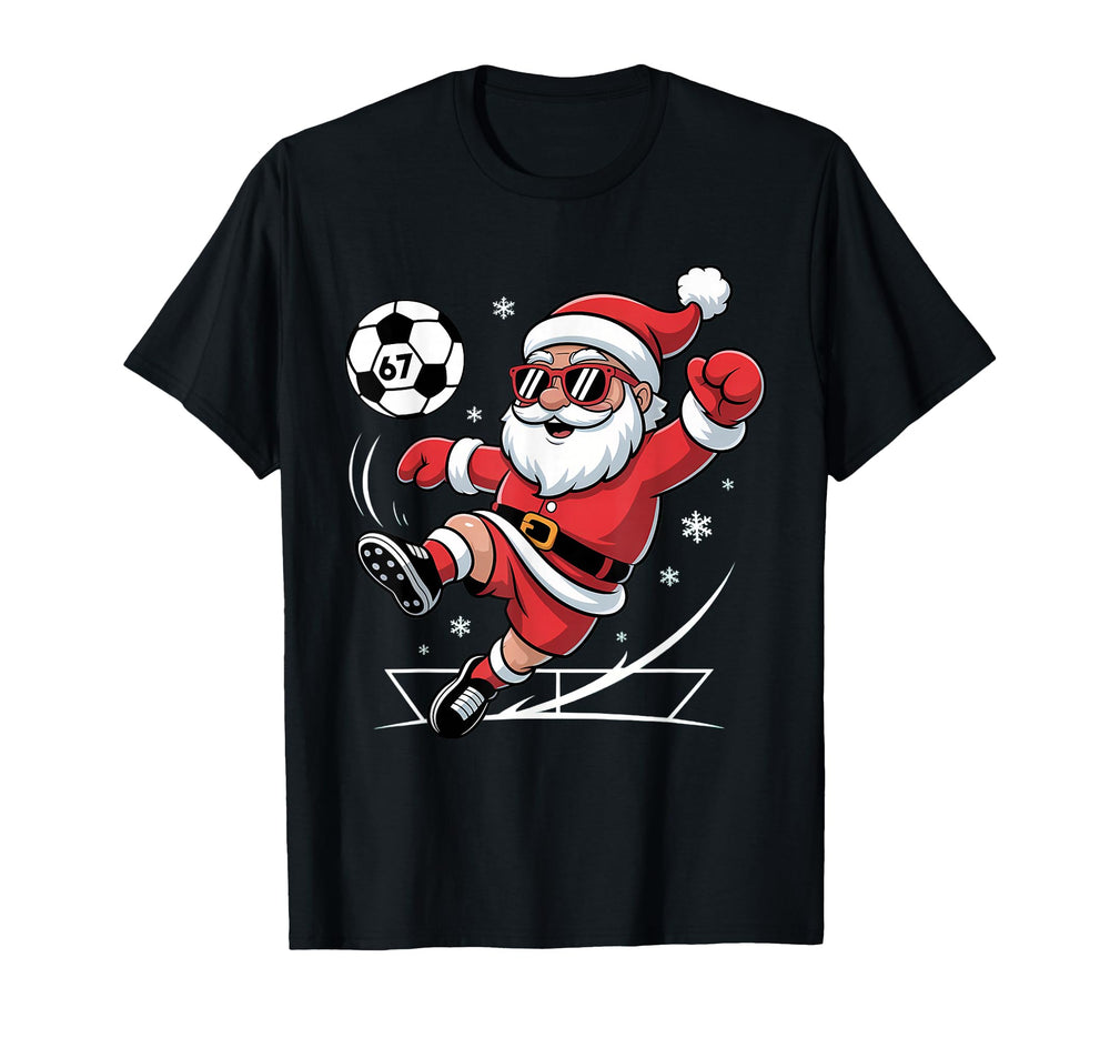 Funny Soccer Santa 67 Meme Pajamas T-Shirt - Unique Graphic Unisex