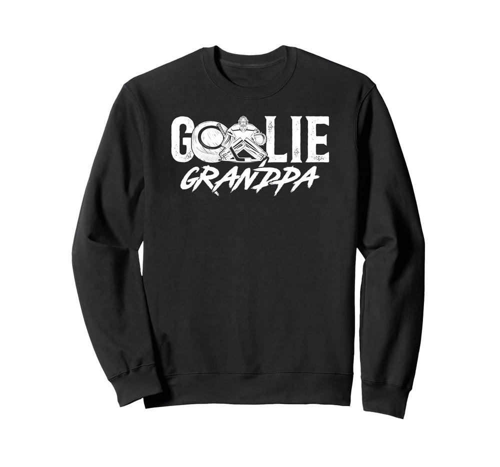 Ice Hockey Goalie Grandpa Hockey Sweatshirt - Graphic Print Men Women