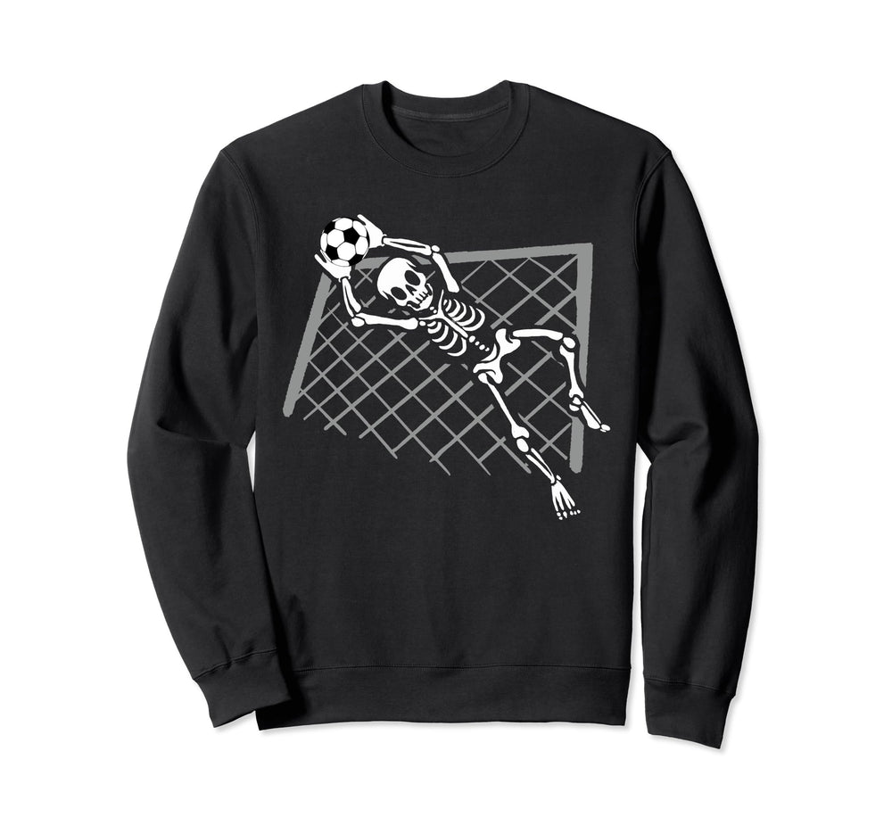 Skeleton Goalkeeper Soccer Sweatshirt - Casual Everyday Wear for Adults