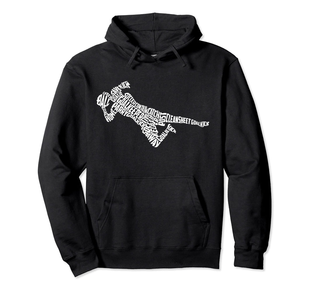 Soccer Goalkeeper Typography Hoodie - Novelty Apparel Men Women