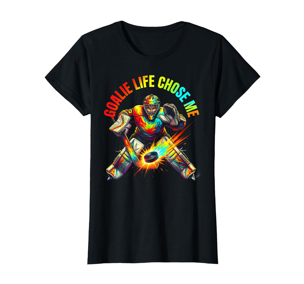 Goalie Life Chose Me Soccer Hockey T-Shirt - Novelty Apparel for Adults