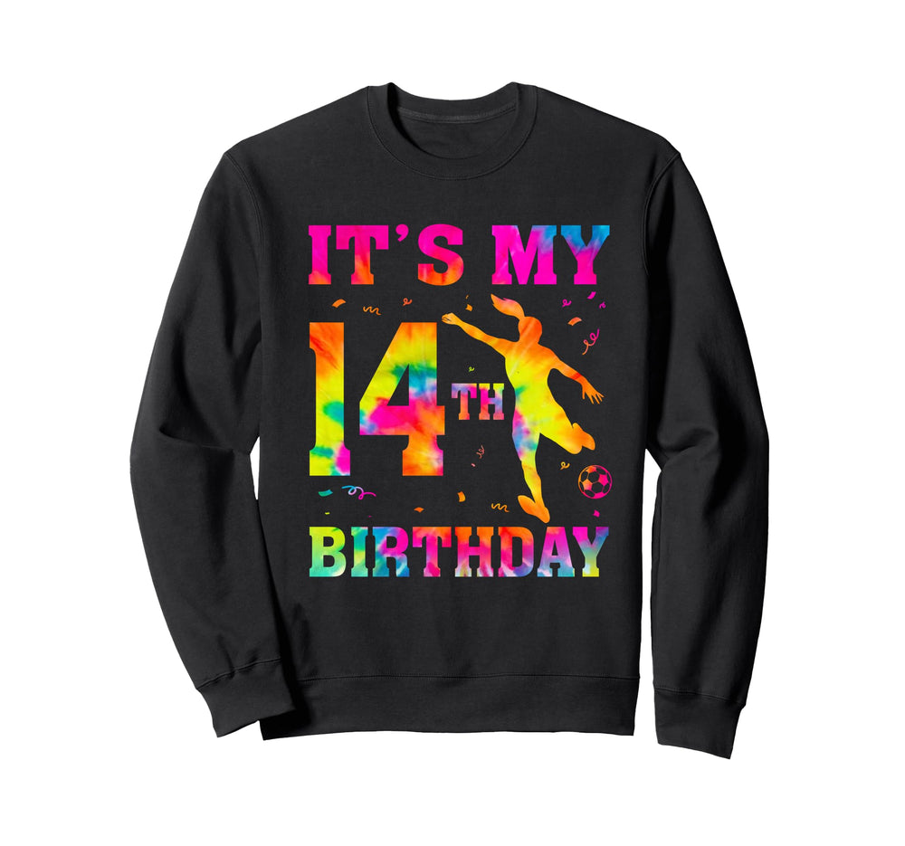 Its My 14Th Birthday Soccer 14 Sweatshirt - Custom Art Print for Adults