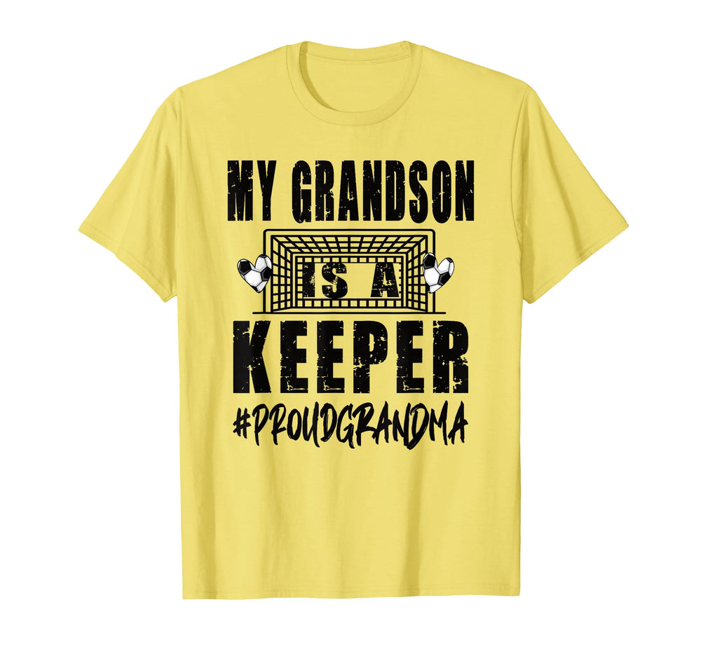 My Grandson Is Keeper Soccer T-Shirt - Custom Art Print for Adults