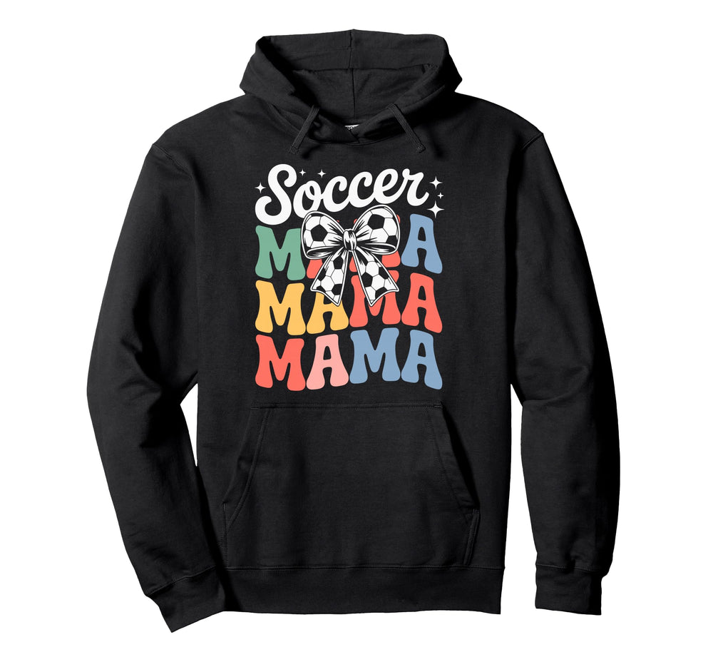 Groovy Soccer Football Player Mama Hoodie - Streetwear Style for Adults