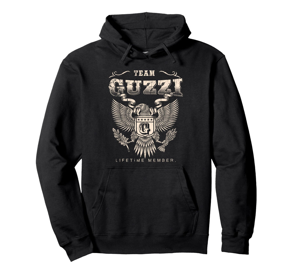 Team Guzzi Lifetime Member Guzzi Name Hoodie - Trendy Graphic for Adults
