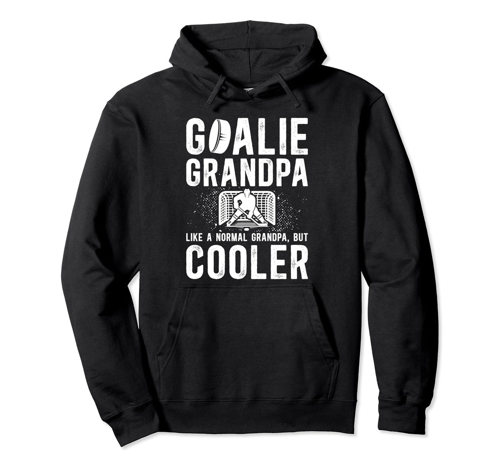 Hockey Goalie Grandpa Ice Hockey Hoodie - Graphic Print Men Women