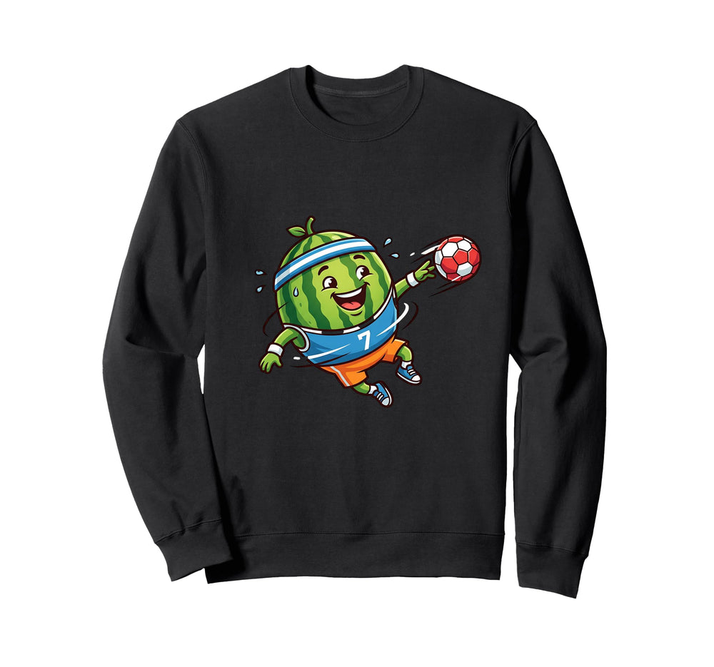 Watermelon Soccer Player Sweatshirt - Casual Everyday Wear Men Women