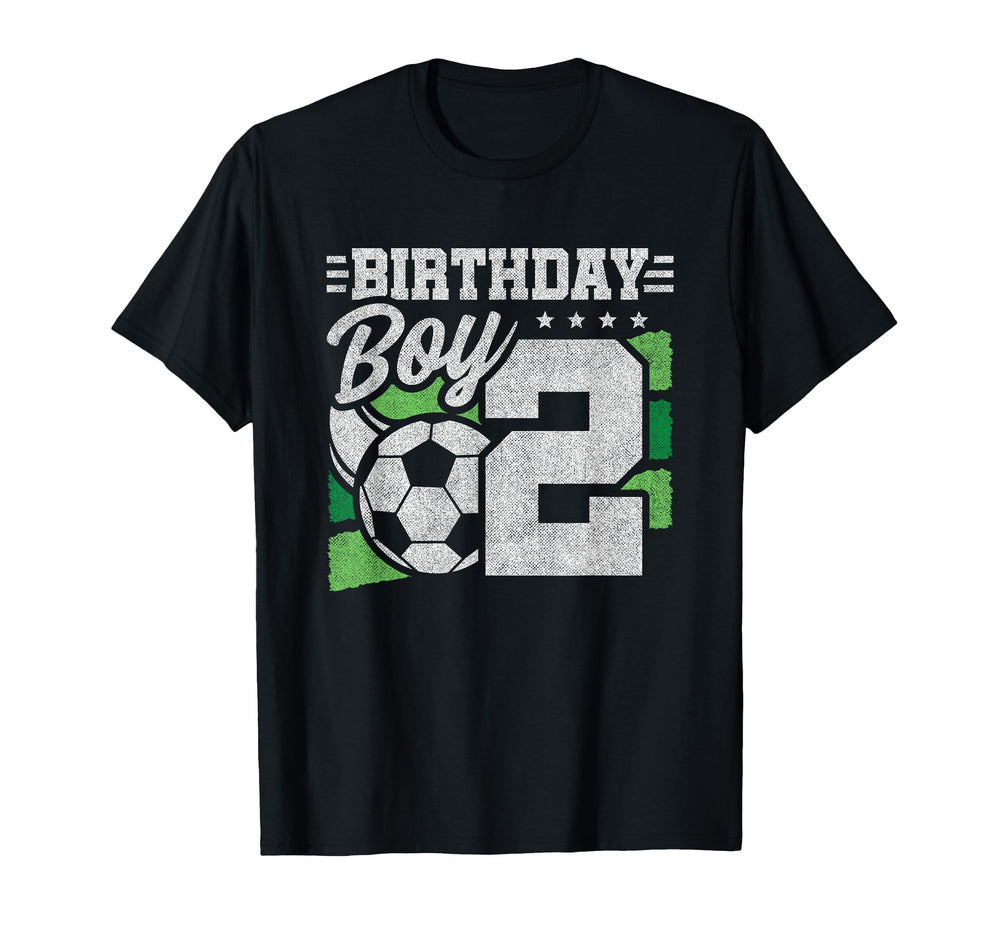 2 Year Old Soccer Birthday 2Nd T-Shirt - Aesthetic Graphic for Adults