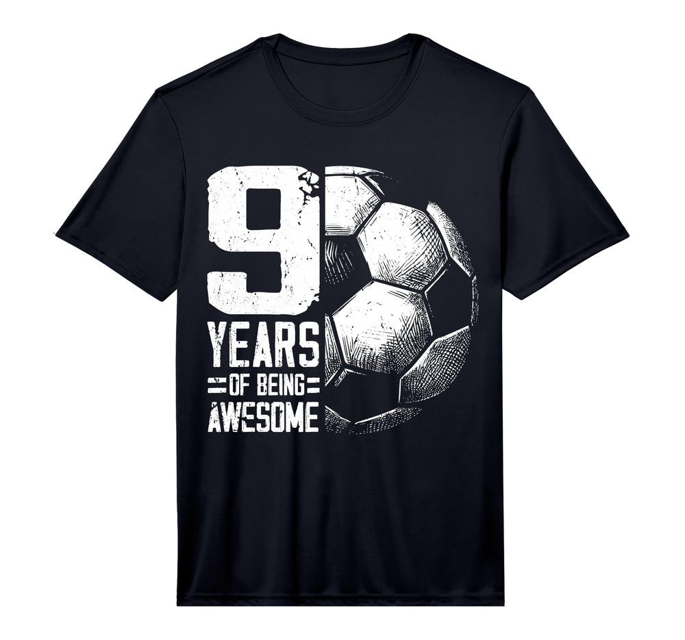 9Th Birthday Soccer Player Football 9 T-Shirt - Unique Graphic Men Women