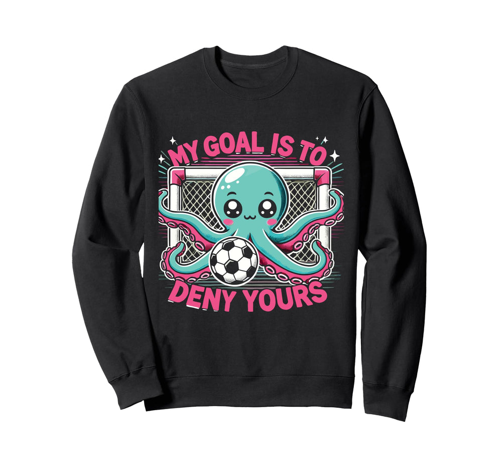 Octopus Soccer Goalie Soccer Sweatshirt - Minimalist Print for Adults