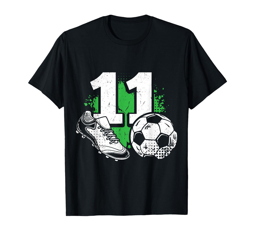 11Th Birthday Soccer Player Football 11 T-Shirt - Graphic Print for Adults