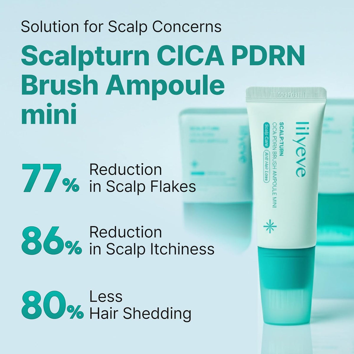 Lilyeve Scalp:Turn CICA PDRN Brush Ampoule - Snipetell