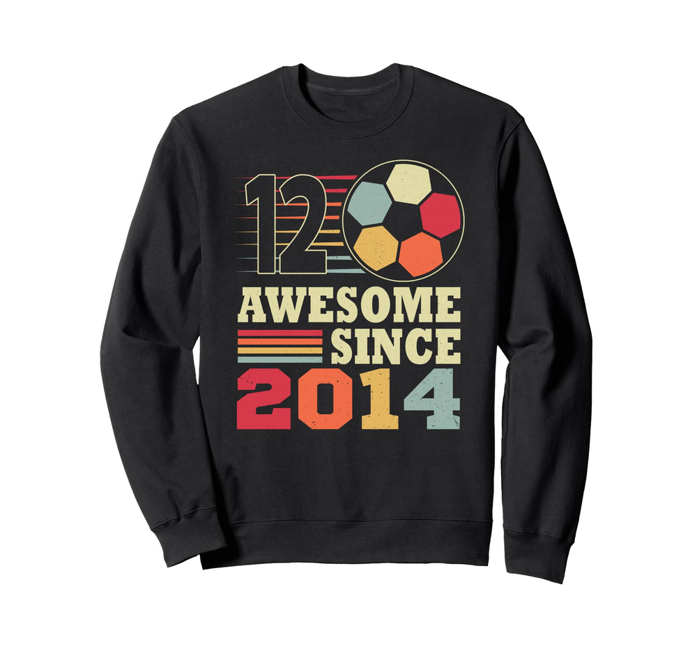 Awesome 12 Since 2014 Soccer 12Th Sweatshirt - Graphic Print for Adults