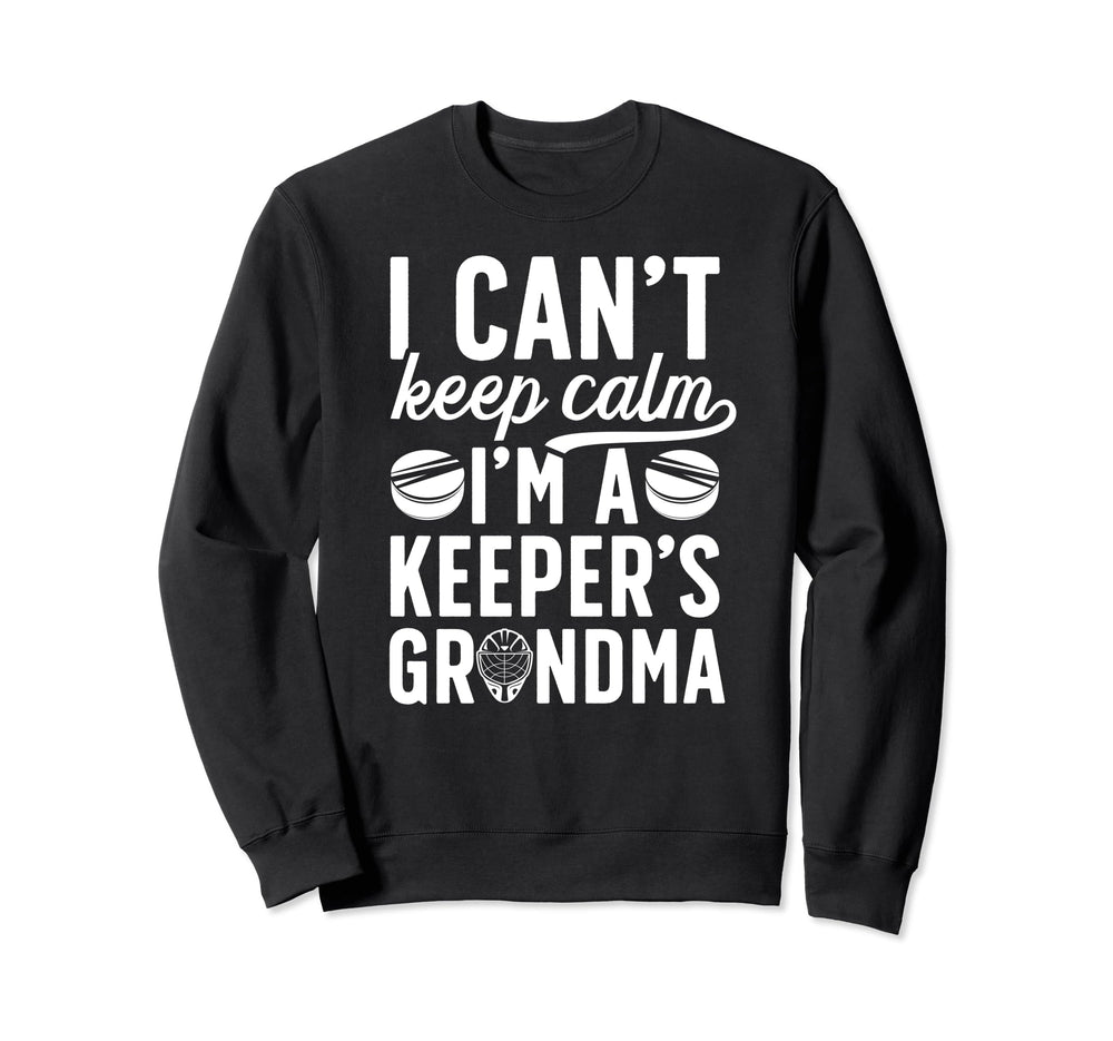 Im Hockey Keeper Grandma Ice Hockey Sweatshirt - Custom Art Print Unisex