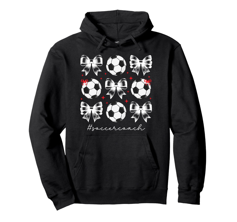 Soccer Coach Coquette Soccer Coaching Hoodie - Aesthetic Graphic Men Women