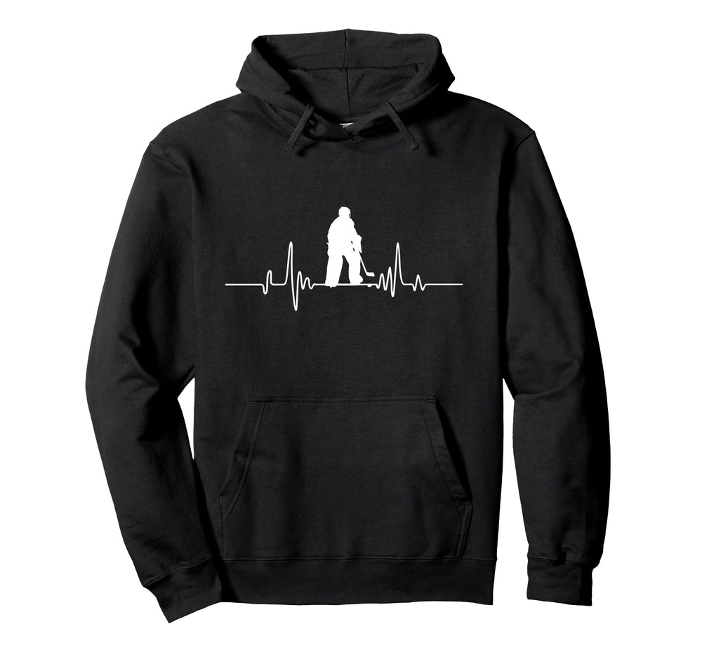 Ice Hockey Player Goalkeeper Ice Hoodie - Aesthetic Graphic for Adults
