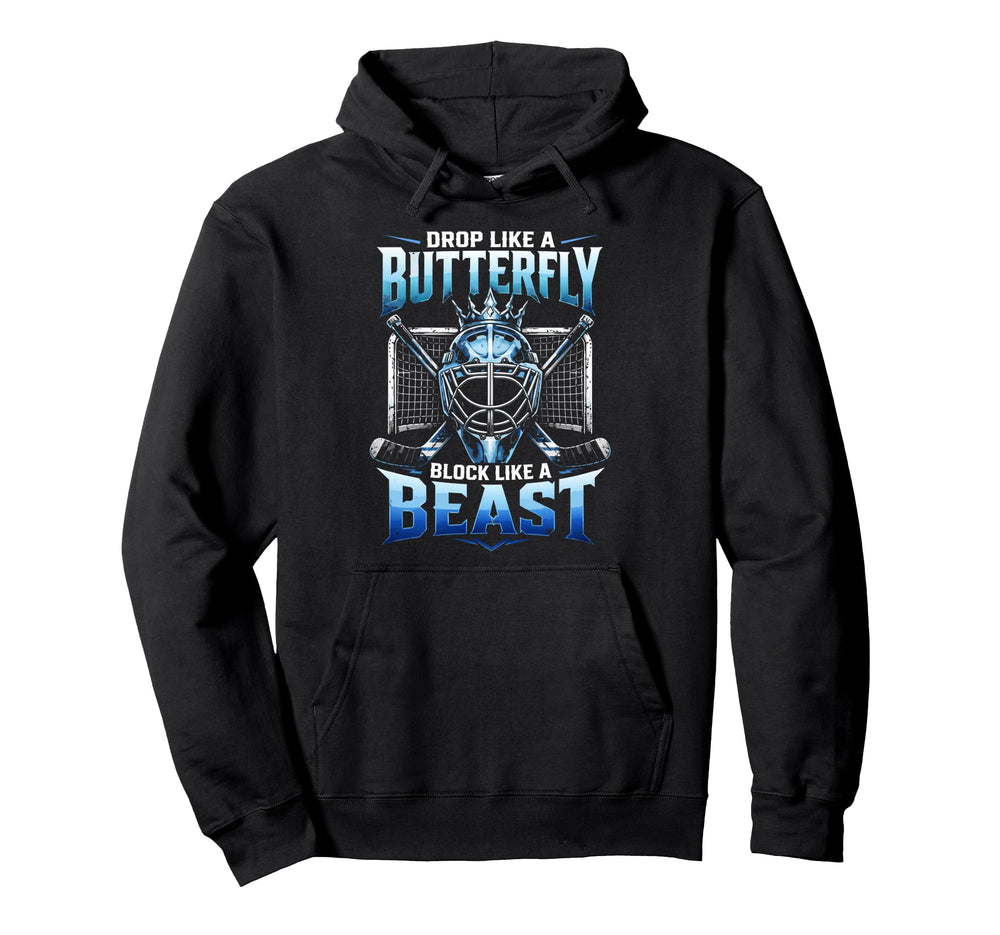 Ice Hockey Goalkeeper Butterfly Hoodie - Aesthetic Graphic Men Women