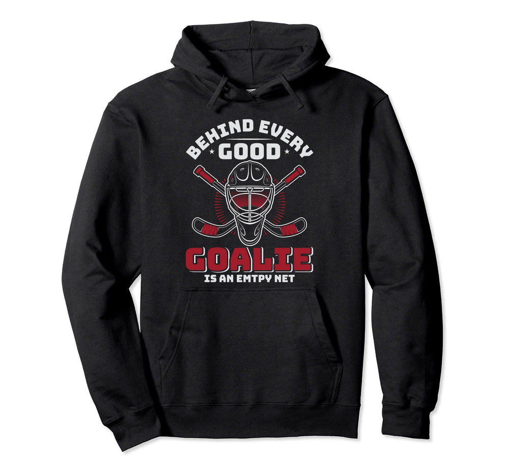 Hockey Goalkeeper Mask Player Outfit Ice Hoodie - Minimalist Print Unisex