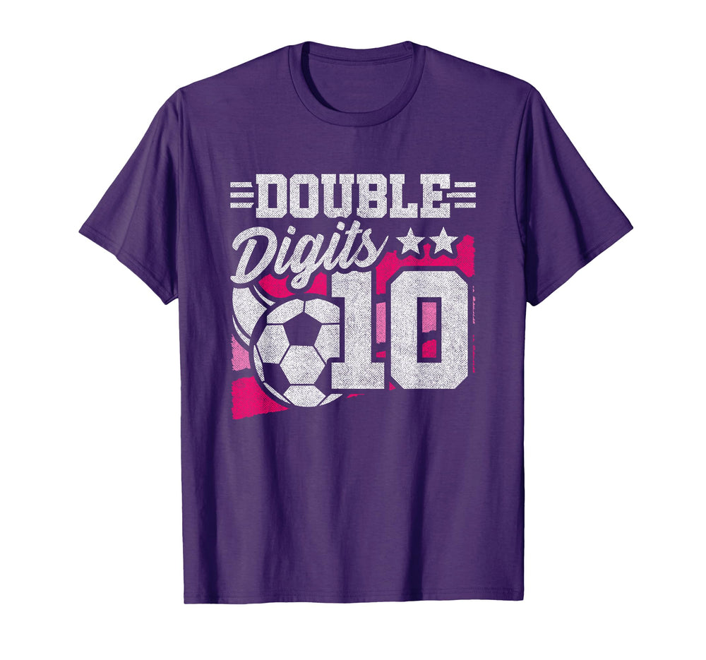 Double Digits 10Th Birthday T-Shirt - Casual Everyday Wear Men Women