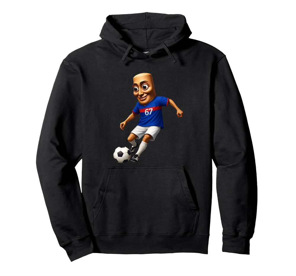 Soccer Number 67 Forward Tung Sahur Hoodie - Casual Everyday Wear Unisex
