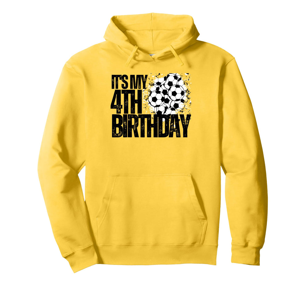 Its My 4Th Birthday Soccer Player 4Th Hoodie - Custom Art Print Unisex