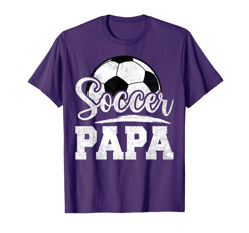 Soccer Papa Soccer Player Game Day T-Shirt - Streetwear Style Unisex