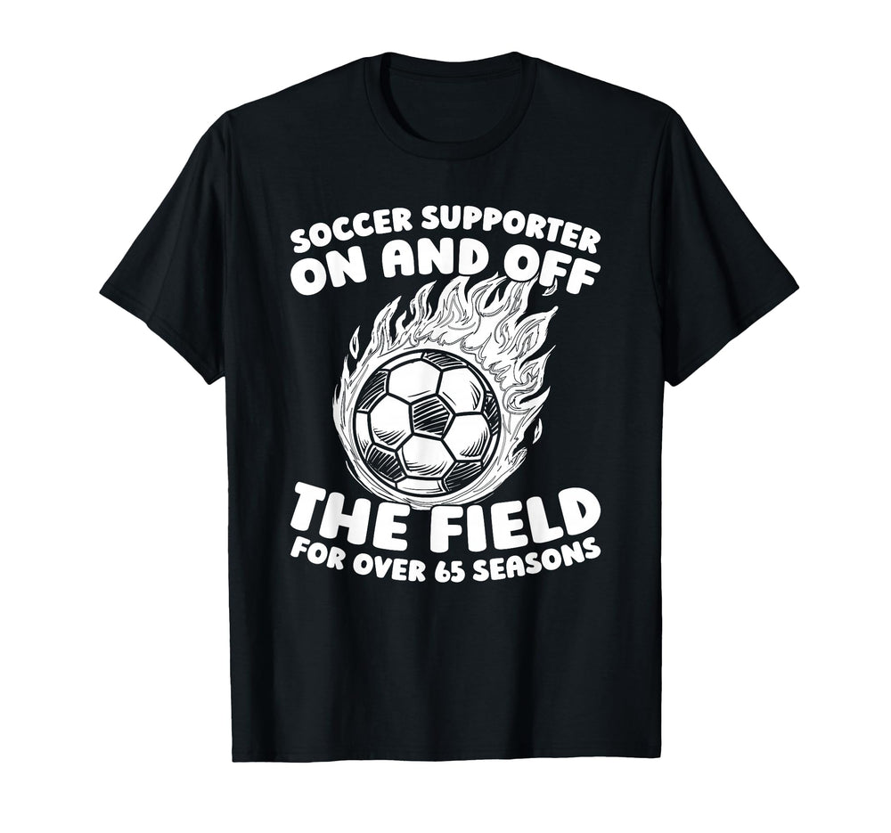65Th Birthday Soccer Team Sports T-Shirt - Aesthetic Graphic Men Women