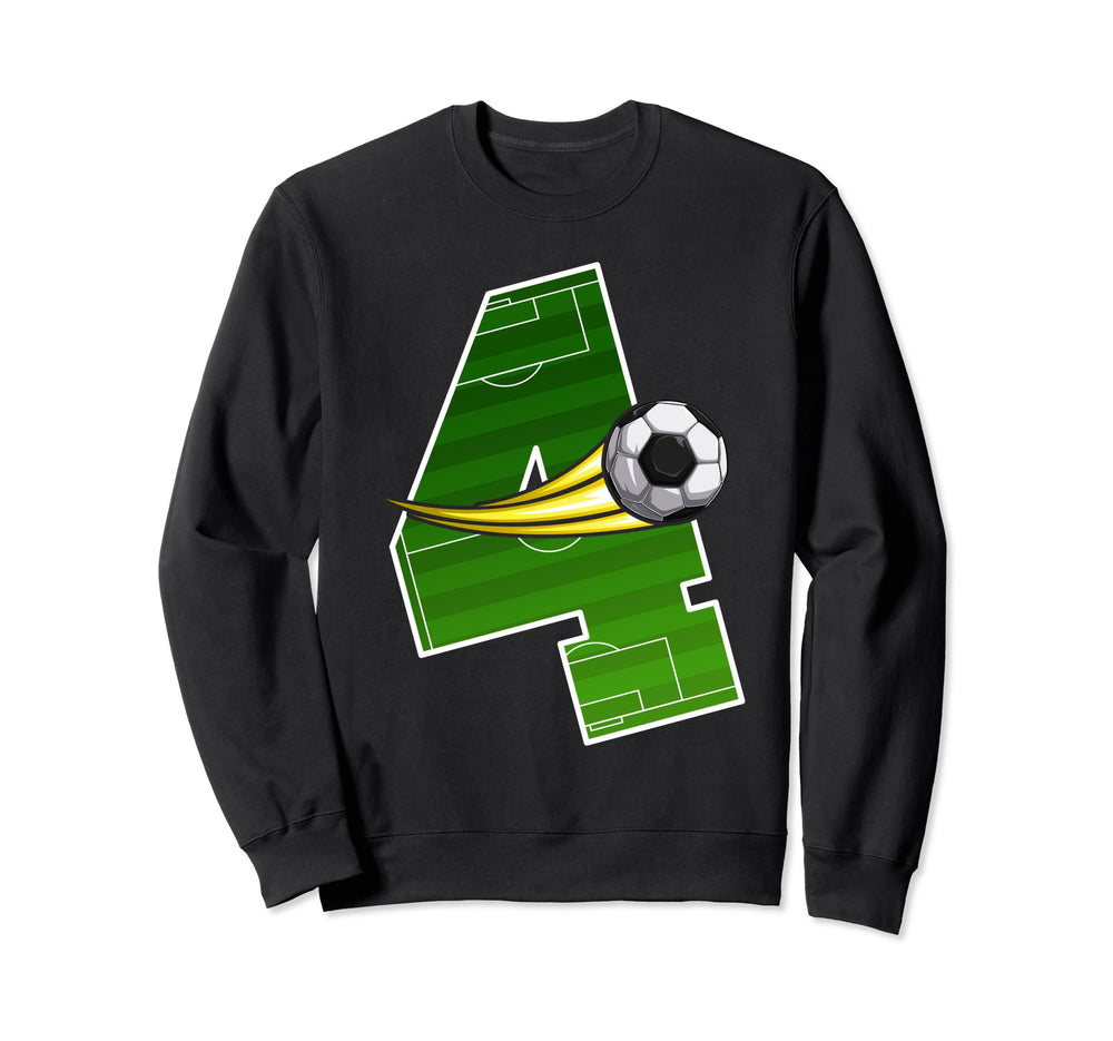 Soccer 4Th Birthday Im 4 Childrens Sweatshirt - Trendy Graphic Men Women