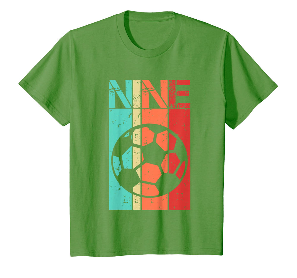 9 Year Old Soccer Birthday Ninth 9Th T-Shirt - Aesthetic Graphic Unisex