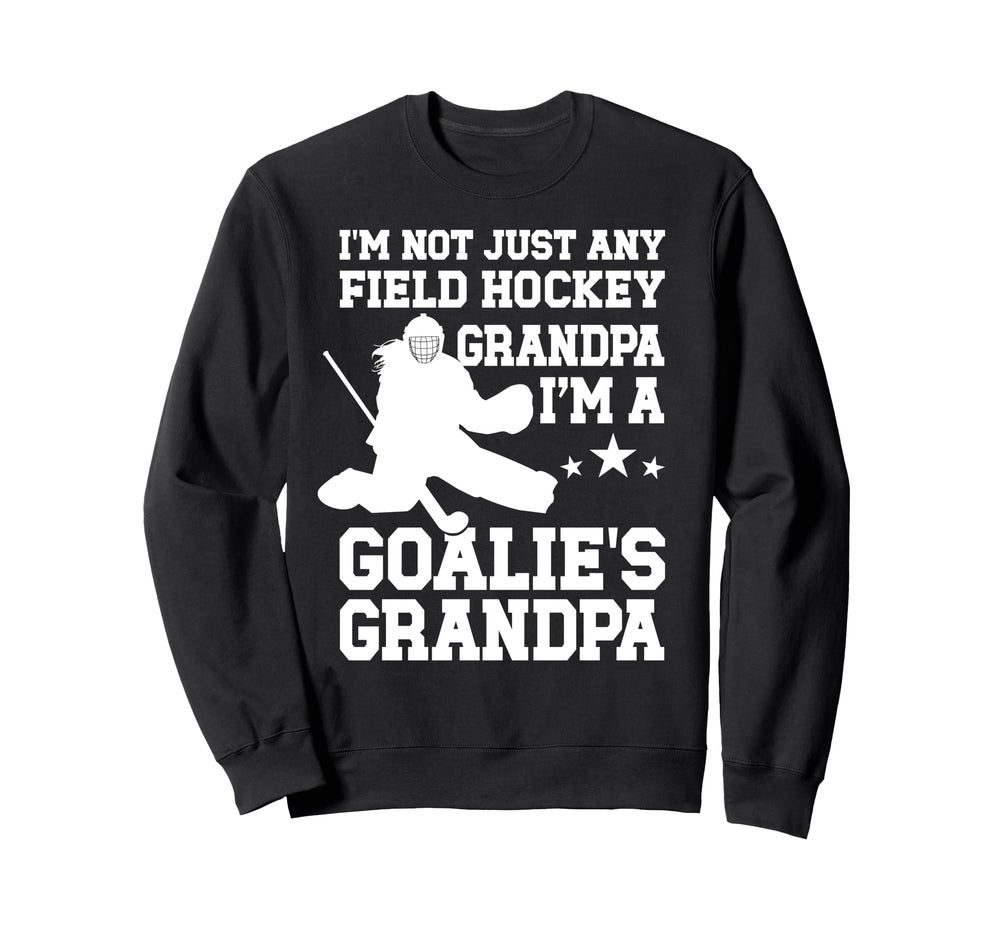 Field Hockey Goalie Grandpa Field Sweatshirt - Trendy Graphic for Adults