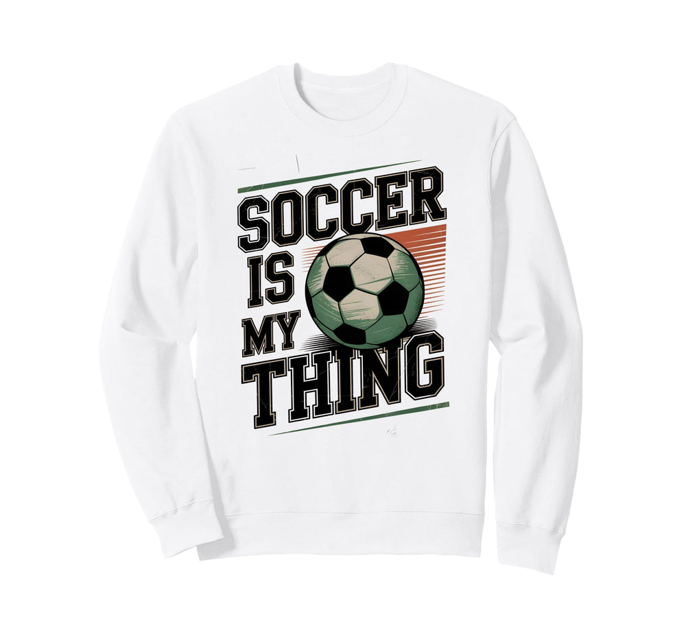 Soccer Is My Thing Scorer Mom Cleats Sweatshirt - Minimalist Print Unisex