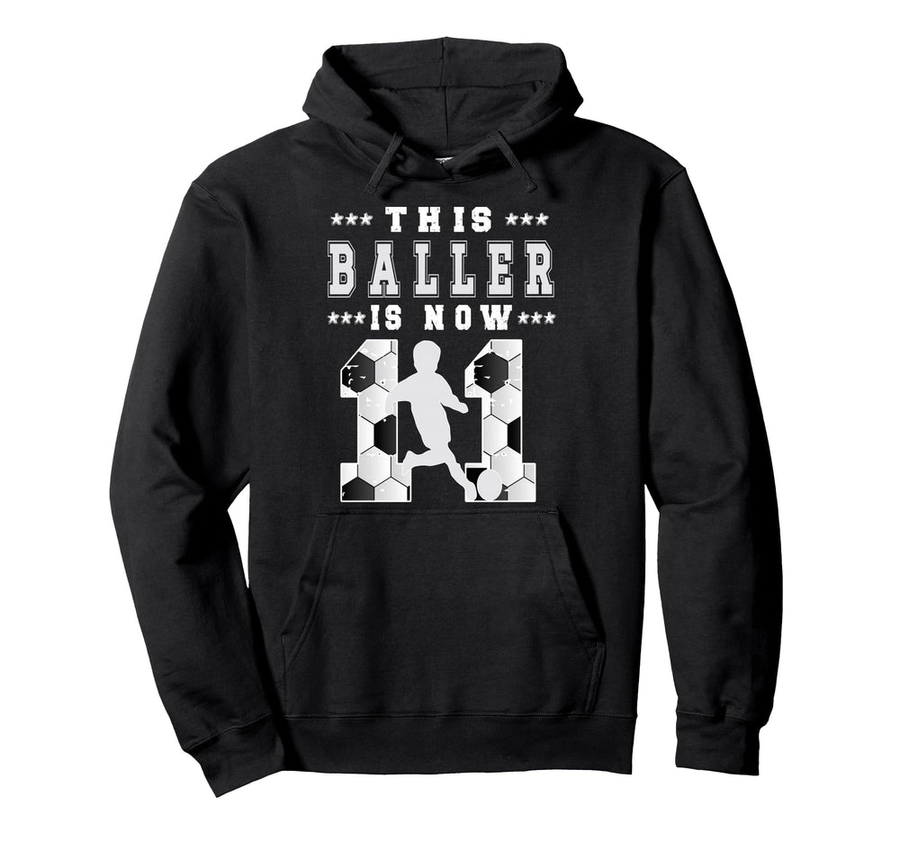 11Th Birthday Soccer Eleven Year Hoodie - Fun Novelty Design for Adults