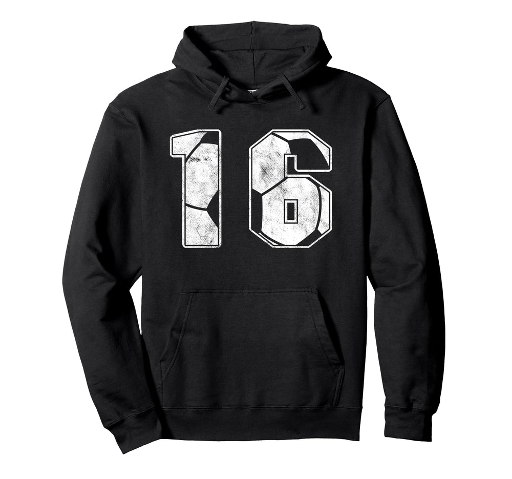 Soccer Player 16Th Birthday Football Hoodie - Custom Art Print Men Women