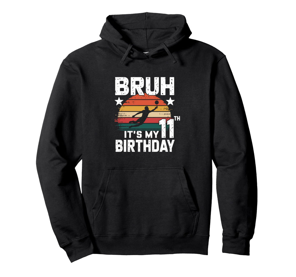 Funny 11Th Birthday Soccer Goalie Hoodie - Graphic Print for Adults