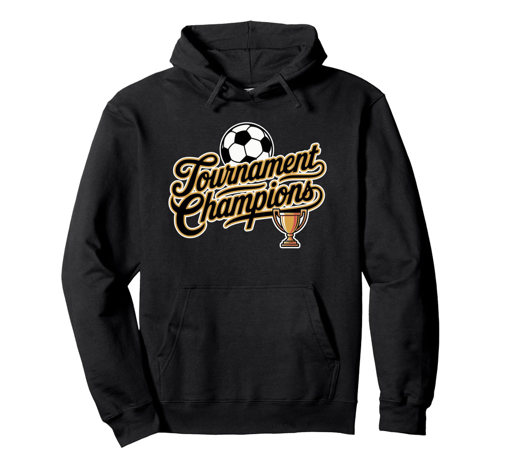 Soccer Tournament Champions Hoodie - Minimalist Print Men Women