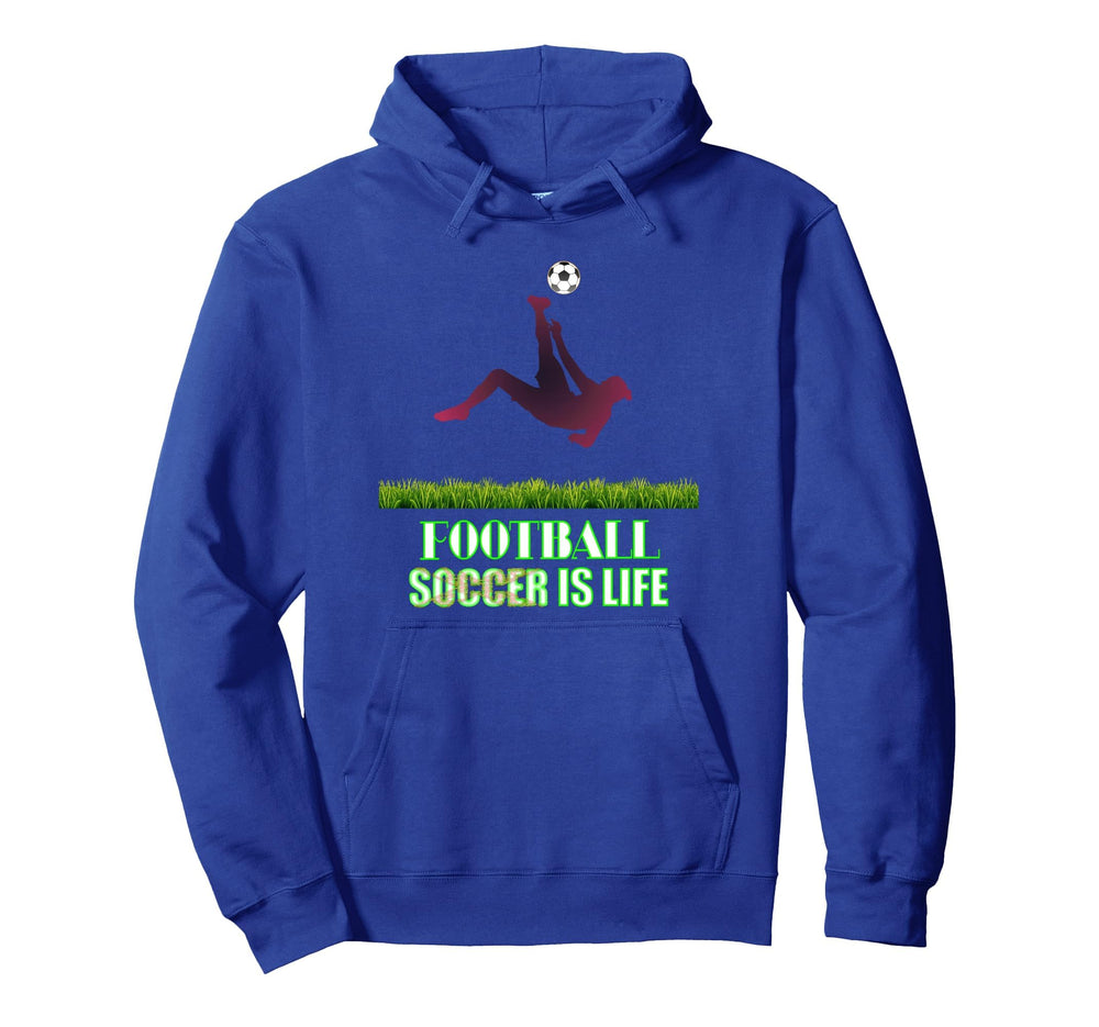 Soccer Is Life Bold Modern Hoodie - Minimalist Print Unisex