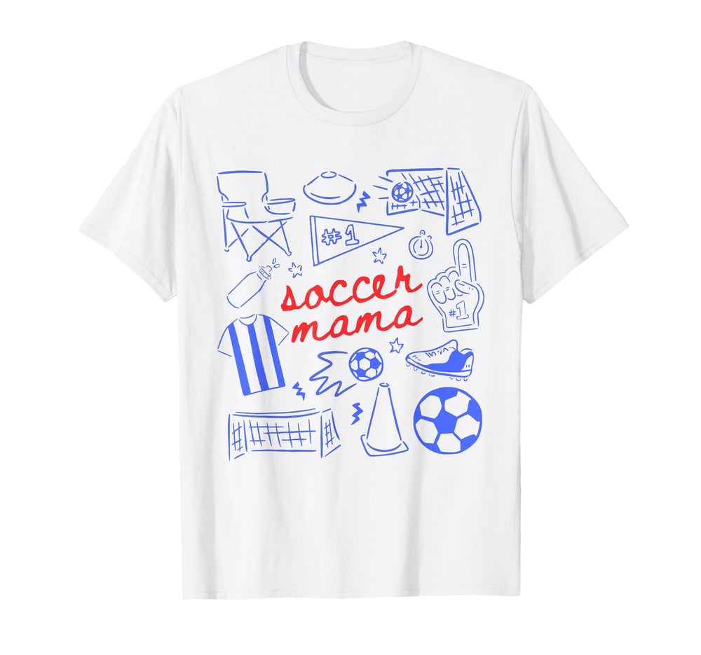 Soccer Mama Mothers Day Game Day Soccer T-Shirt - Minimalist Print Unisex